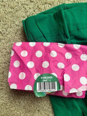 Snag Tights - Emerald Green - Size L / 12-14 Brand New Never Worn!